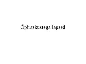 Hariduslike erivajadustega-HEV-laste õpetamine ja abistamine #61