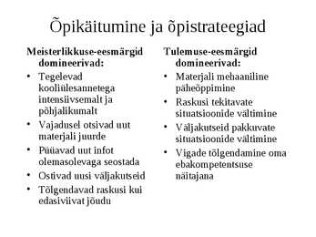 Motivatsioon ja motiveerimine #30