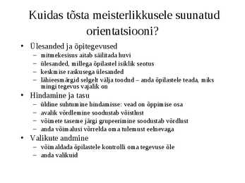 Motivatsioon ja motiveerimine #36