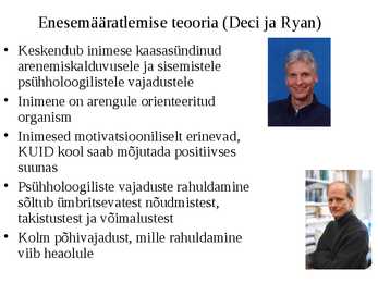 Motivatsioon ja motiveerimine #9