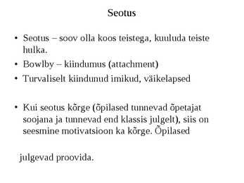 Motivatsioon ja motiveerimine #10