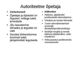 Kasvatamine-Korra loomine ja hoidmine klassis  Distsipliin klassis #17