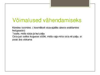 Toidu keskkonnamõju #6