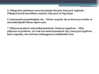 Milline on kliimamuutuste võimalik mõju inimkonnale ja loodusele #3