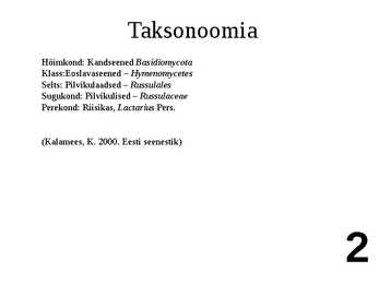 Ülevaade riisikatest #2