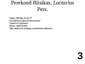 Ülevaade riisikatest #3