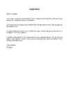 A letter of application- Applying for a job