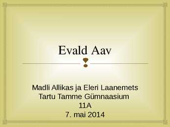 Evald Aav