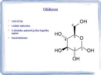 Eluks olulised süsinikuühendid #4