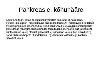 Endokriinnäärmed e-sisenõrenäärmed #16