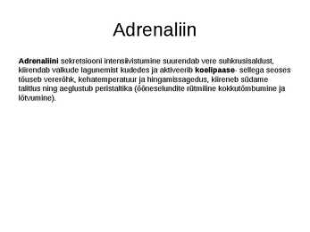 Endokriinnäärmed e-sisenõrenäärmed #21
