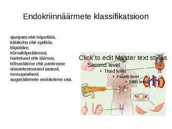 Endokriinnäärmed e-sisenõrenäärmed #4