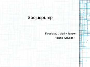 Soojuspumbad - esitlus