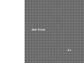 Jaan Krossi kirjeldus inglise keeles