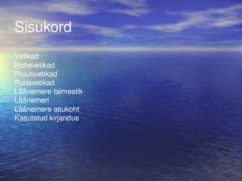 Vetikad läänemere elustikus #2