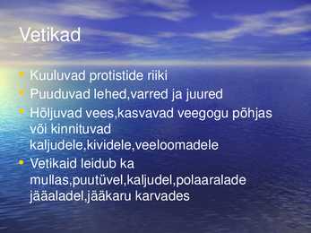 Vetikad läänemere elustikus #3