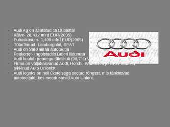 Audi esitlus-30 slaidi #2