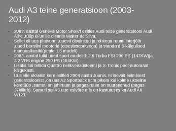 Audi esitlus-30 slaidi #15