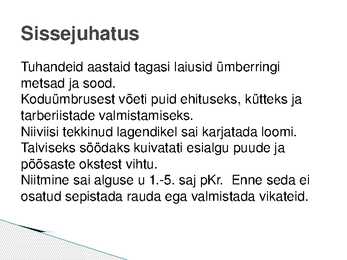 Pärandkooslused ja nende kaitse #3