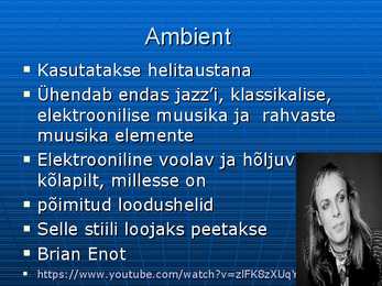 Hiphop ja elektrooniline popmuusika #11