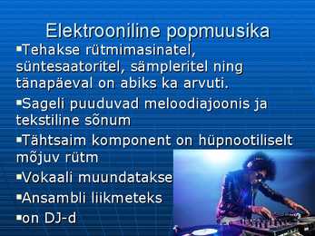 Hiphop ja elektrooniline popmuusika #8