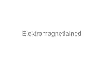 Elektromagnetlained