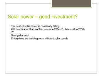 Solar power #9