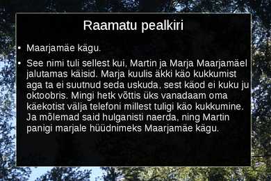 Maarjamäe kägu #4