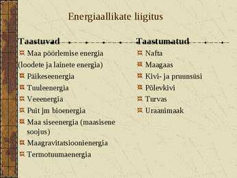 Energiamajandus-Energiavarad #14