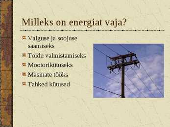 Energiamajandus-Energiavarad #7