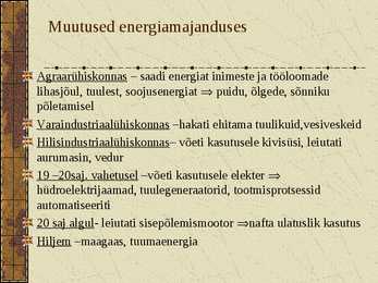 Energiamajandus-Energiavarad #9