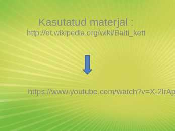 Balti kett #8