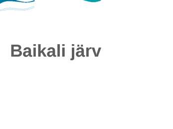 Baikali järv