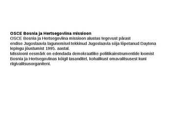 Euroopa Julgeoleku- ja Koostööorganisatsioon #6