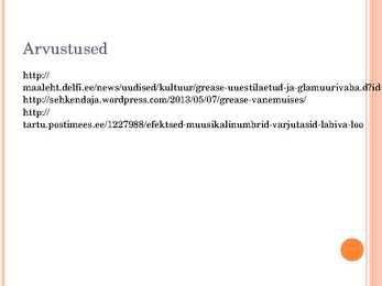 Muusikal Grease esitlus #8