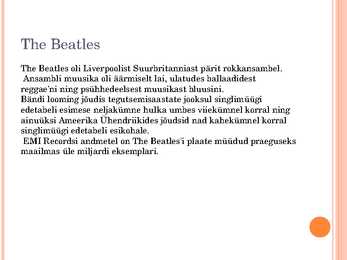 The Beatles esitlus #2