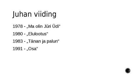 JUHAN VIIDING #8