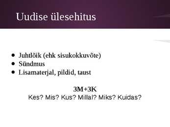 Esitlus meedia kohta #4