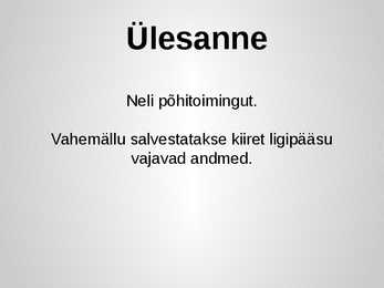 Protsessorite tüübid ja ülesanne #5