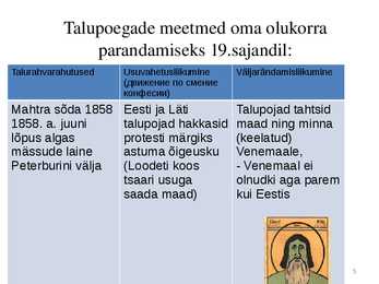 Talurahva mäss 19-sajandil #5