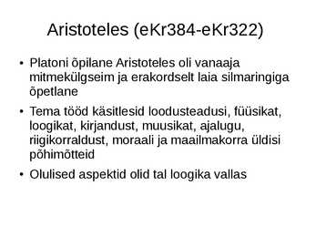 Kreeka filosoofia ja filosoofid #11