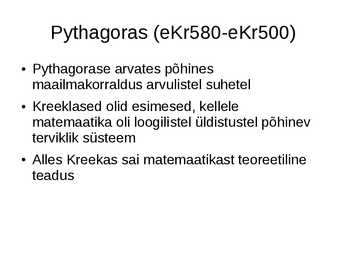 Kreeka filosoofia ja filosoofid #16