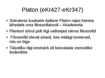 Kreeka filosoofia ja filosoofid #8