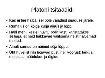 Kreeka filosoofia ja filosoofid #9