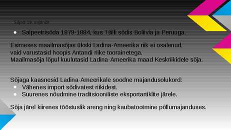 Ladina-Ameerika 19 sajandil ja 20 sajandi algul- #12