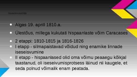Ladina-Ameerika 19 sajandil ja 20 sajandi algul- #5