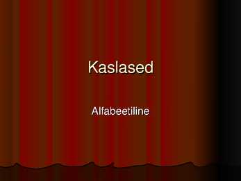 Kaslased