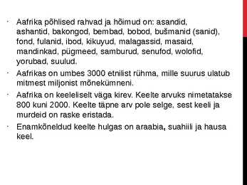 Aafrika tsivilisatsioon #3