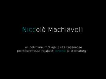Niccol-Machiavelli