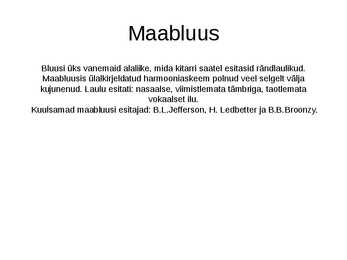 Bluus #4
